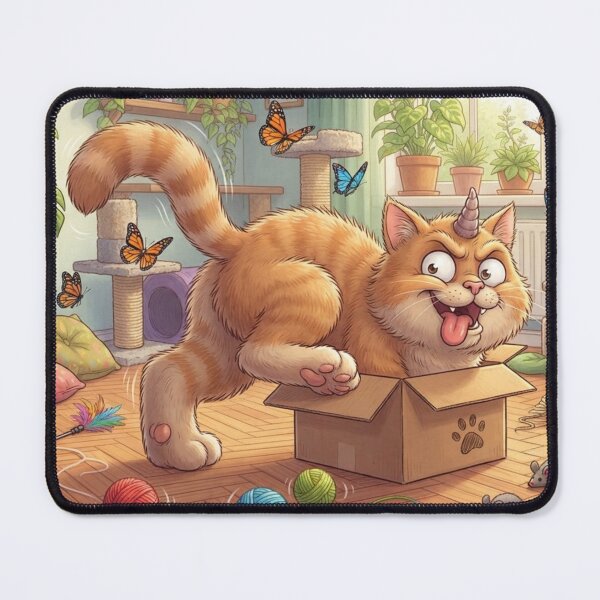 Item preview, The Little Horned Cat and the Butterfly Box designed and sold by TreatLLC.