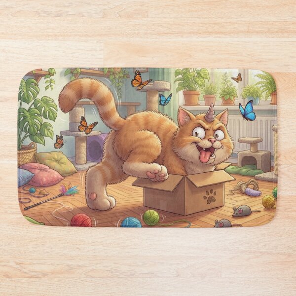 Item preview, The Little Horned Cat and the Butterfly Box designed and sold by TreatLLC.