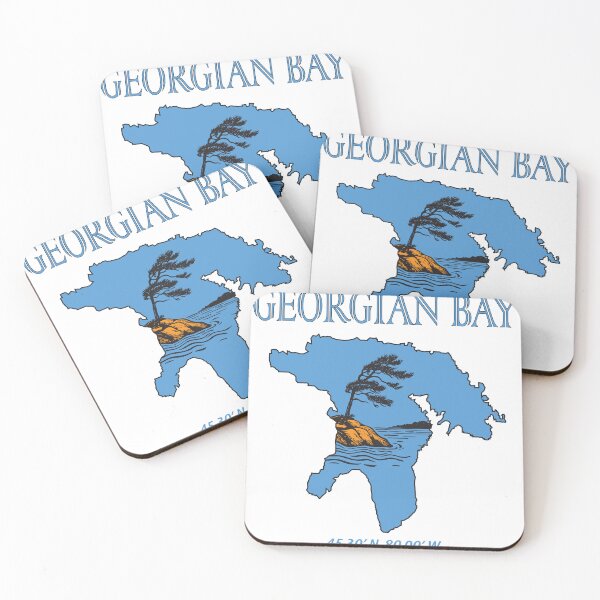 Item preview, Georgian Bay Coastal Silhouette designed and sold by Fragmented Murmurings.