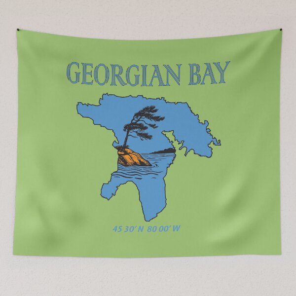 Item preview, Georgian Bay Coastal Silhouette designed and sold by Fragmented Murmurings.