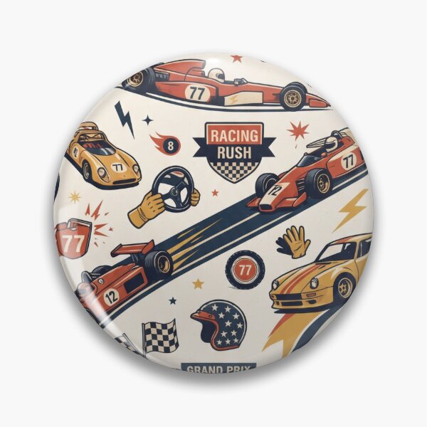 Item preview, Retro Racing Rush | Vintage Motorsport Seamless Pattern | Classic Racing Aesthetic designed and sold by AP Digi Store.