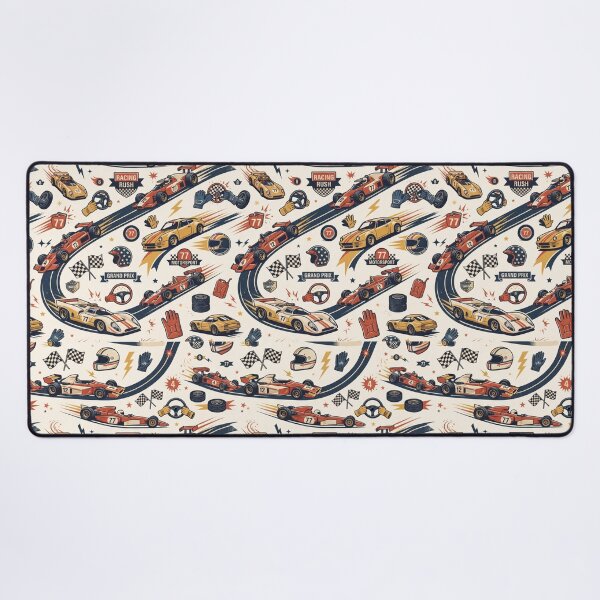 Item preview, Retro Racing Rush | Vintage Motorsport Seamless Pattern | Classic Racing Aesthetic designed and sold by AP Digi Store.