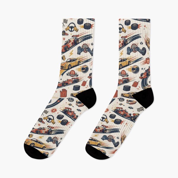 Item preview, Retro Racing Rush | Vintage Motorsport Seamless Pattern | Classic Racing Aesthetic designed and sold by AP Digi Store.