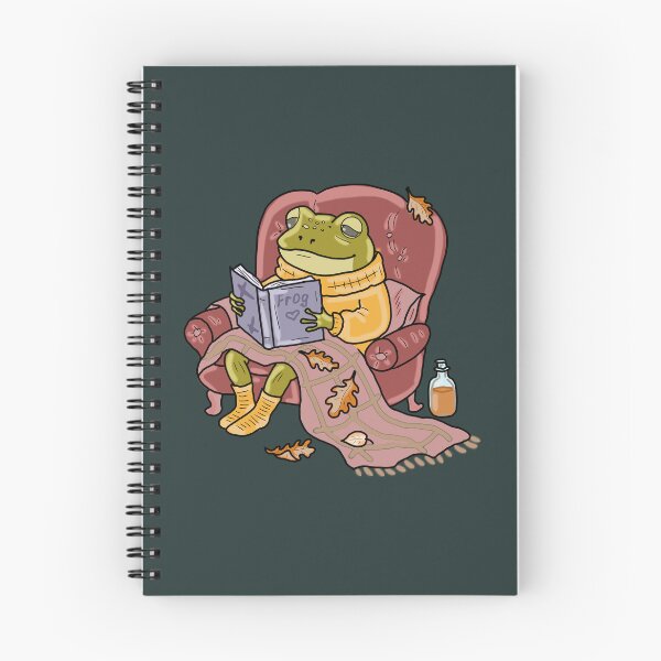 Item preview, Frog Reading Book Autumn Cottagecore Aesthetic designed and sold by LeshanArt.