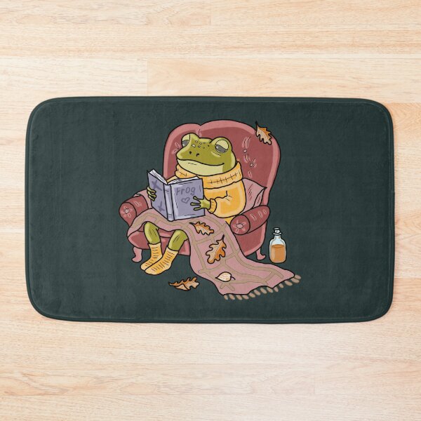 Item preview, Frog Reading Book Autumn Cottagecore Aesthetic designed and sold by LeshanArt.