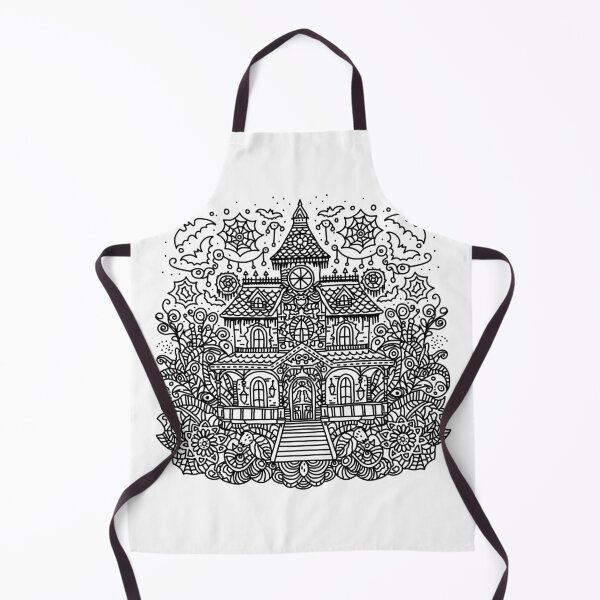 Item preview, Coloring Book Haunted House Mandala designed and sold by HRSCreates.