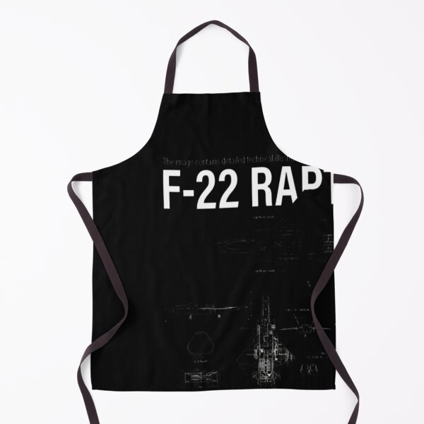 Item preview, F-22 Raptor (White Stencil-No Background) designed and sold by DeBrainstore.