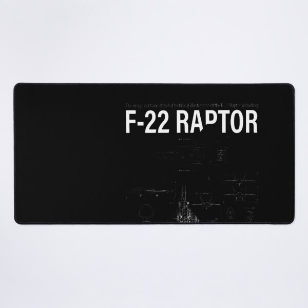 Item preview, F-22 Raptor (White Stencil-No Background) designed and sold by DeBrainstore.