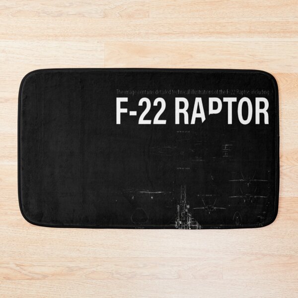 Item preview, F-22 Raptor (White Stencil-No Background) designed and sold by DeBrainstore.