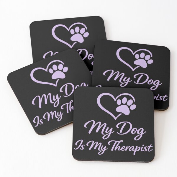 Item preview, Dog Is My Therapist Heart Paw Print Love designed and sold by SoyLamderma.