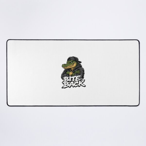 Item preview, BITE BACK Crocodile Streetwear Cartoon | Gold Grillz Urban Graphic designed and sold by Aesthicer.