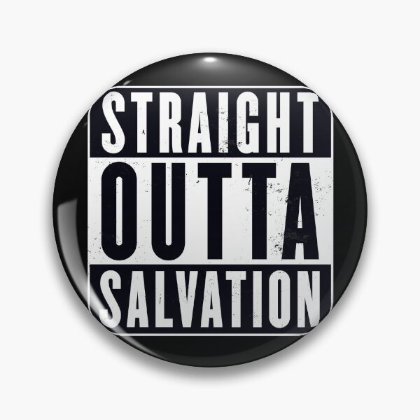 Item preview, Straight Outta Salvation Faith Humor designed and sold by Victor Shadehorn.