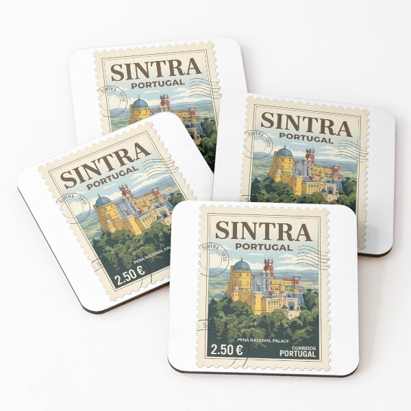 Item preview, Vintage Pena National Palace Sintra Portugal Travel Stamp designed and sold by k3rstman1.