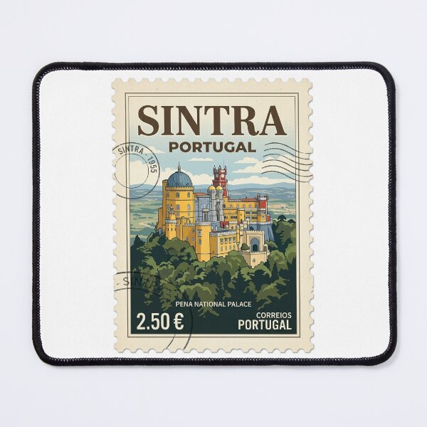 Item preview, Vintage Pena National Palace Sintra Portugal Travel Stamp designed and sold by k3rstman1.