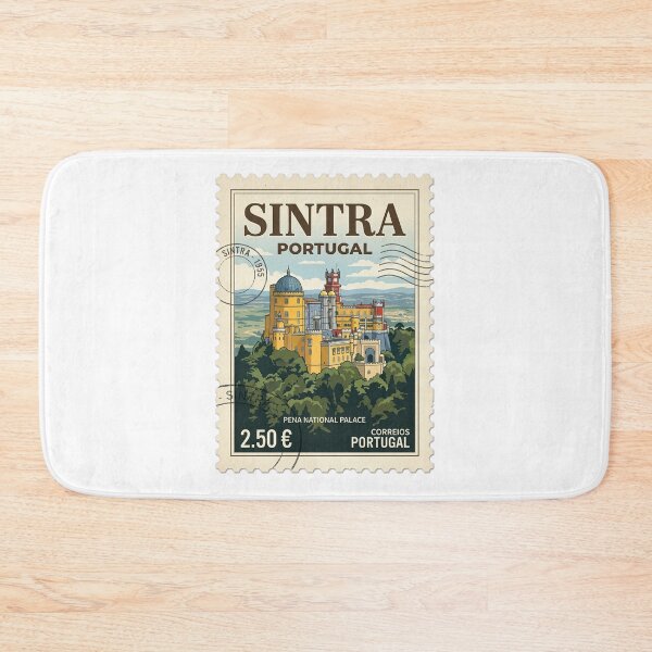 Item preview, Vintage Pena National Palace Sintra Portugal Travel Stamp designed and sold by k3rstman1.
