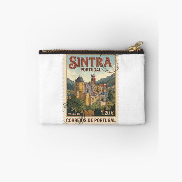 Item preview, Sintra Portugal Pena Palace Vintage Travel Stamp designed and sold by k3rstman1.