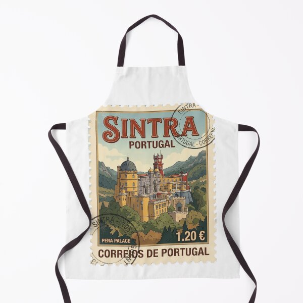 Item preview, Sintra Portugal Pena Palace Vintage Travel Stamp designed and sold by k3rstman1.