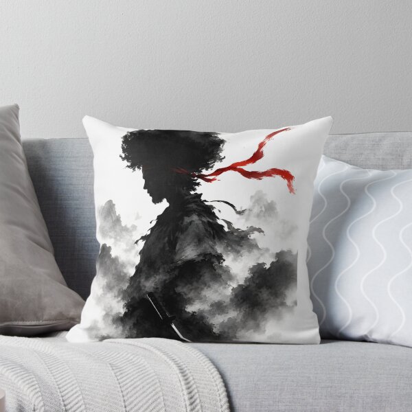 Item preview, Afro Warrior Katana Silhouette Japanese Ink Art designed and sold by MouradStudio.