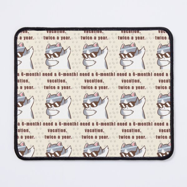 Item preview, I Need A 6 Month Vacation Twice A Year Cool Dabbing Cat designed and sold by Artemis & Woven Collective.