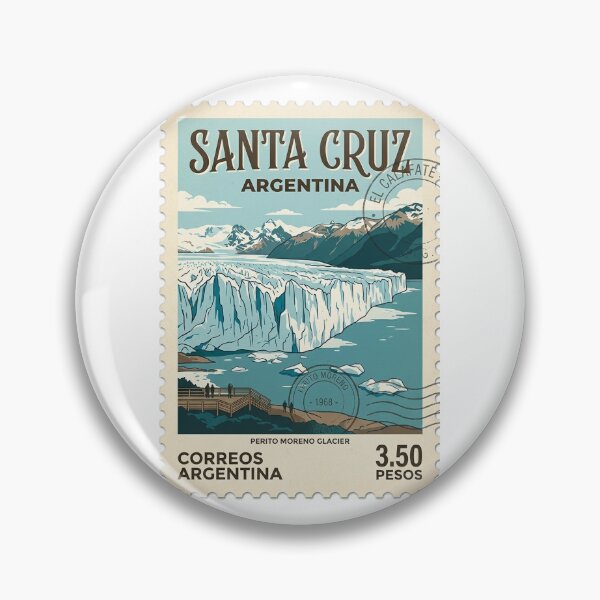 Artikelvorschau, Perito-Moreno-Gletscher-Argentinien-Weinlese-Reise-Stempel entworfen und verkauft von k3rstman1.