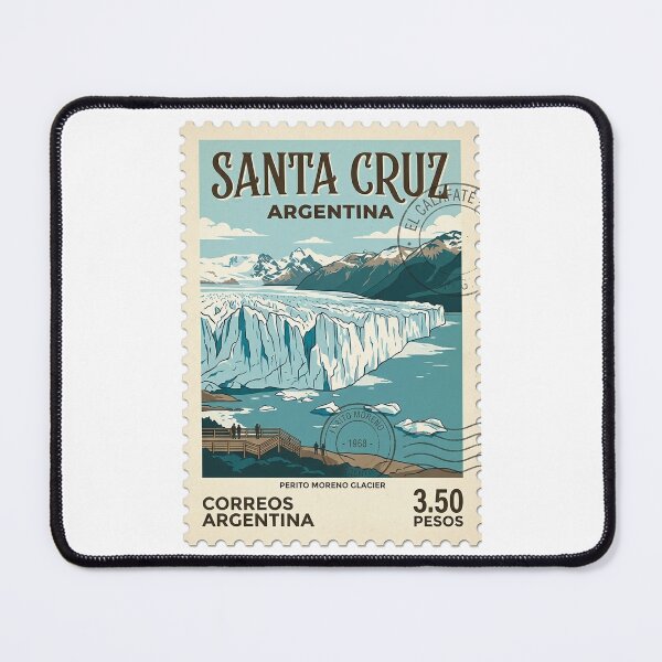 Item preview, Perito Moreno Glacier Argentina Vintage Travel Stamp designed and sold by k3rstman1.