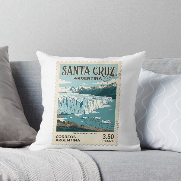 Item preview, Perito Moreno Glacier Argentina Vintage Travel Stamp designed and sold by k3rstman1.