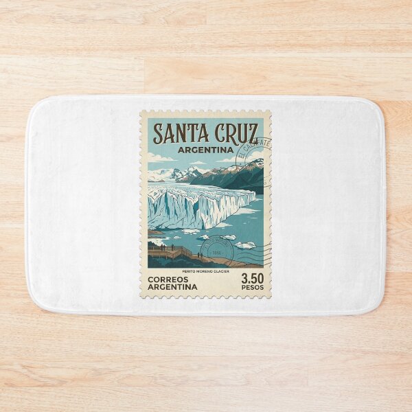 Item preview, Perito Moreno Glacier Argentina Vintage Travel Stamp designed and sold by k3rstman1.
