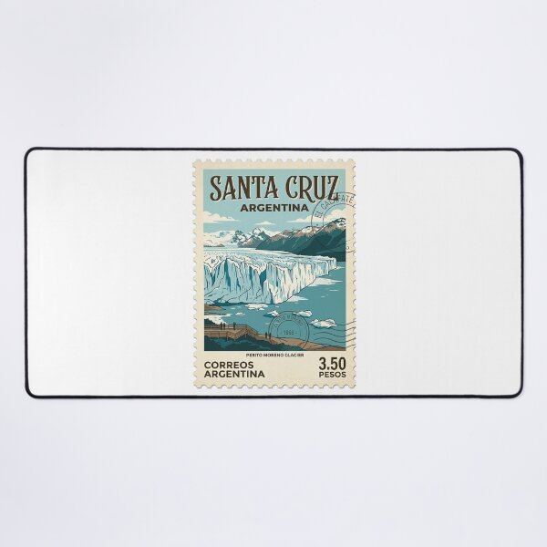 Item preview, Perito Moreno Glacier Argentina Vintage Travel Stamp designed and sold by k3rstman1.