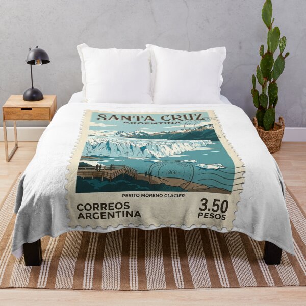 Item preview, Perito Moreno Glacier Argentina Vintage Travel Stamp designed and sold by k3rstman1.
