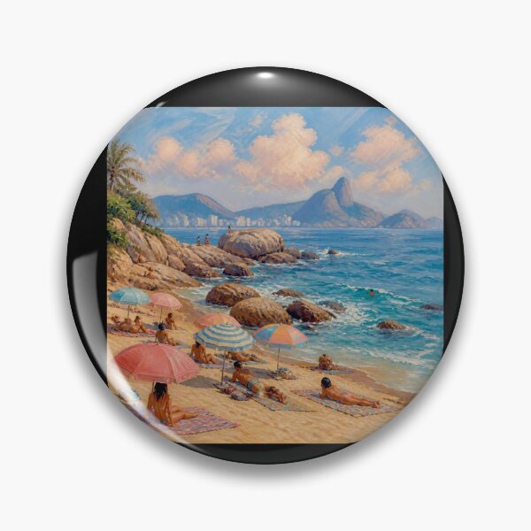 Item preview, Arpoador (the Harpoon )a small peninsula between Ipanema and Copacabana.#1 designed and sold by Helios Be. Lavsh.