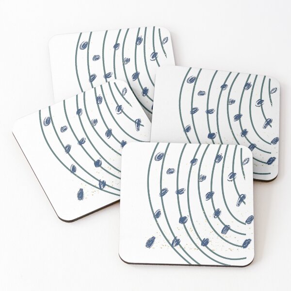 Item preview, Abstract Motion — Indigo Waves designed and sold by WanderEastArt.