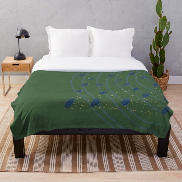 Item preview, Movimiento abstracto — Ondas índigo designed and sold by WanderEastArt.