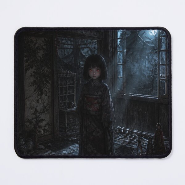 Item preview, Haunted Zashiki Warashi – Cursed Japanese Spirit | Dark Yokai Fantasy Art designed and sold by vekotpu.