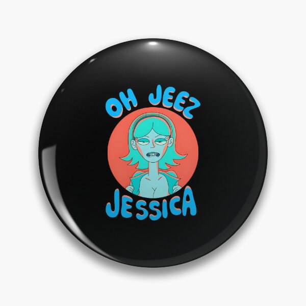 Item preview, Oh Jeez Jessica Funny Cartoon Meme Graphic designed and sold by ViniBall.