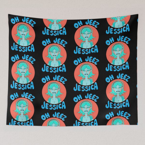 Item preview, Oh Jeez Jessica Funny Cartoon Meme Graphic designed and sold by ViniBall.