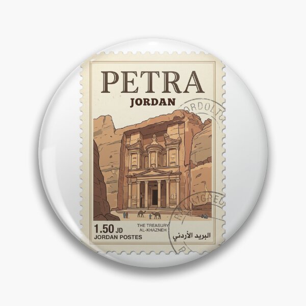 Item preview, Vintage Petra Jordan Treasury Travel Stamp designed and sold by k3rstman1.