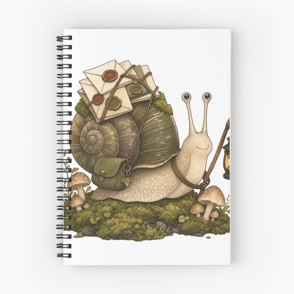 Item preview, Snail Mail Courier with Wax Sealed Letters | Goblincore Olive and Ochre designed and sold by StickyGuys.