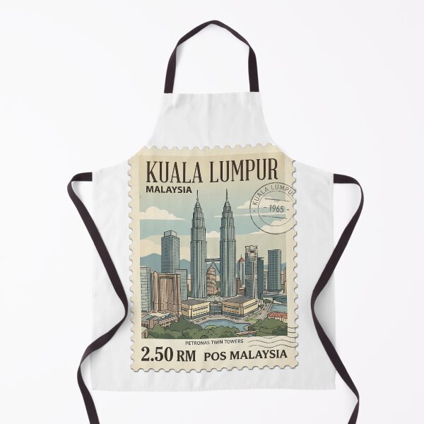 Item preview, Kuala Lumpur Malaysia Petronas Twin Towers Travel Stamp designed and sold by k3rstman1.
