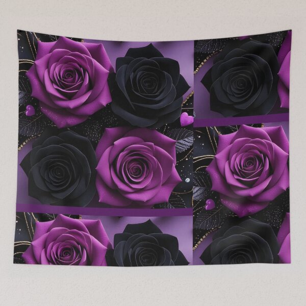 Item preview, Purple And Black Roses designed and sold by MIAMwits.