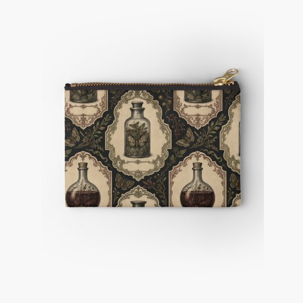 Item preview, Vintage Halloween Apothecary Labels Seamless Pattern | Witchy Sepia designed and sold by StickyGuys.