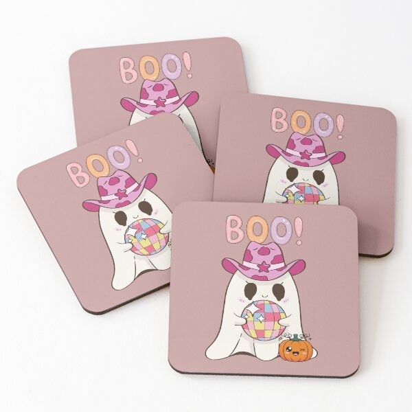 Item preview, Cute Kawaii Ghost Boo Halloween Disco Ball designed and sold by     Sela Art .