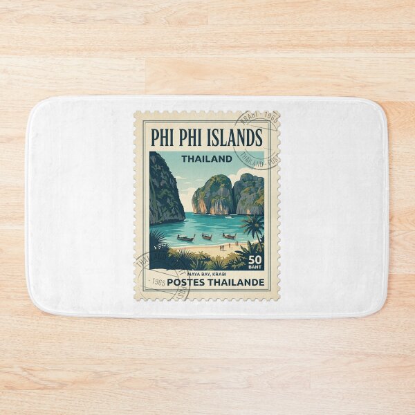 Artikelvorschau, Vintage-Reisebriefmarke der Phi Phi Inseln, Thailand entworfen und verkauft von k3rstman1.