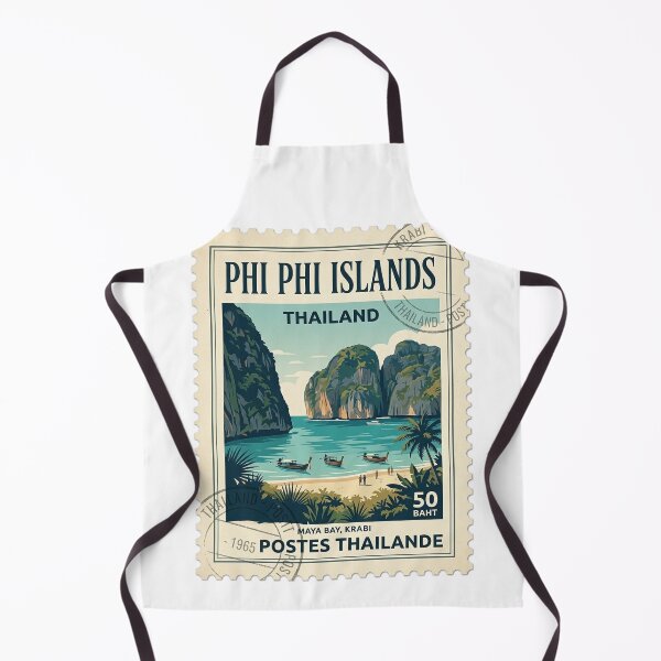 Item preview, Vintage Phi Phi Islands Thailand Travel Stamp designed and sold by k3rstman1.