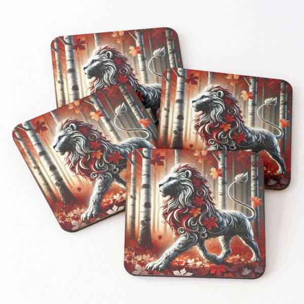 Item preview, Fall Lion, Ai Generated Art designed and sold by ACC .