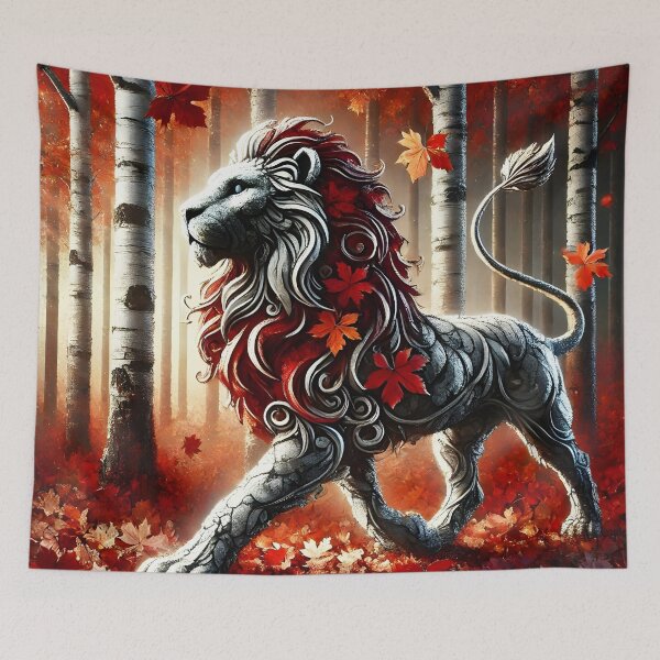 Item preview, León de otoño, arte generado por IA designed and sold by ACC .