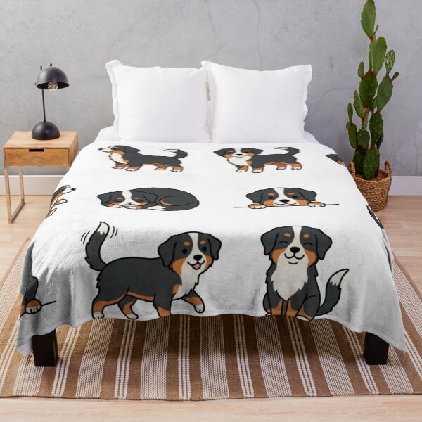 Item preview, Cute Bernese Mountain Dog Puppy Poses Tricolor Dog Aesthetic designed and sold by Rehnair.