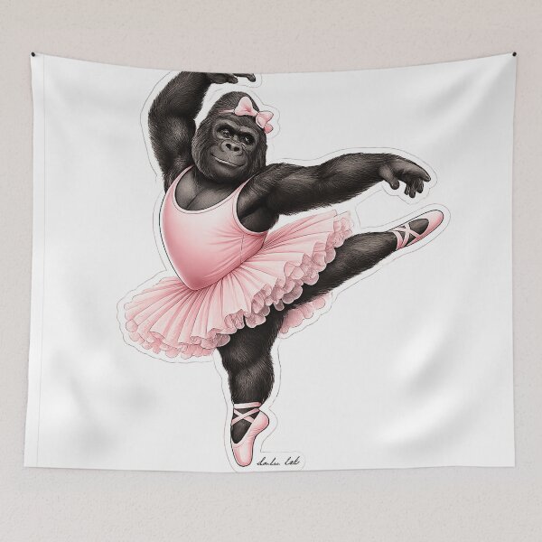 Item preview, Ballerina Gorilla  designed and sold by LuluLeb.