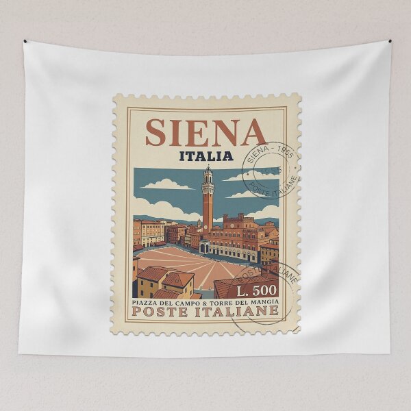 Item preview, Siena Italy Travel Stamp Piazza Del Campo designed and sold by k3rstman1.