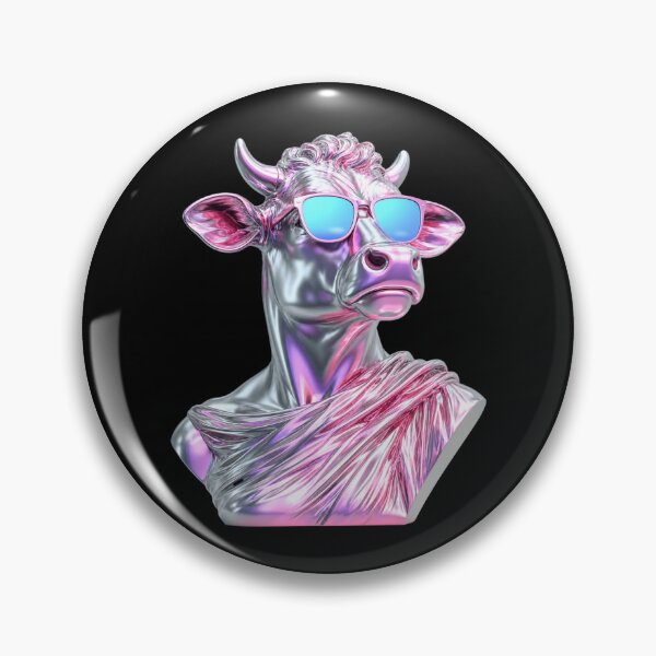 Item preview, Vaporwave Cow Head Statue designed and sold by Peace And Yogi.