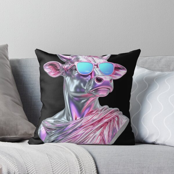 Item preview, Vaporwave Cow Head Statue designed and sold by Peace And Yogi.